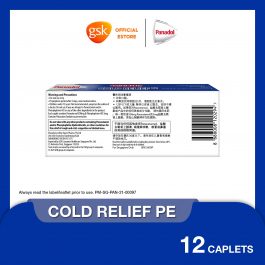 Panadol Cold Relief for Fever and Blocked Nose, 12 tablets
