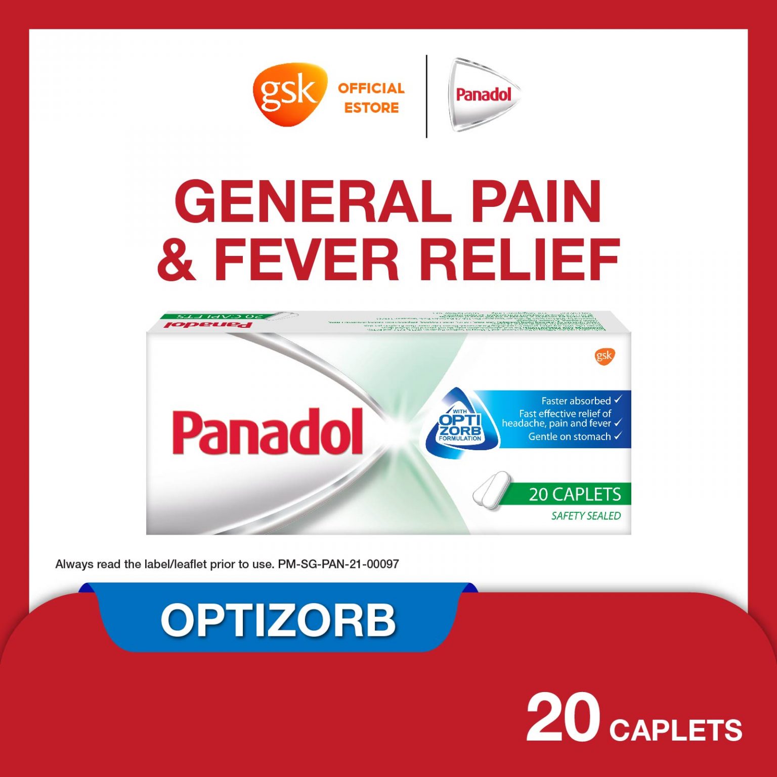 Buy Panadol For Cough and Cold, 16 tablets Online PrettyHealthy.SG