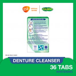 Polident Denture and Retainer Cleaning Tablets, Whitening Cleanser, 36 Tablets