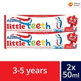Aquafresh Little teeth Toothpaste for Children 3-5 years old, 50ml Twin Pack