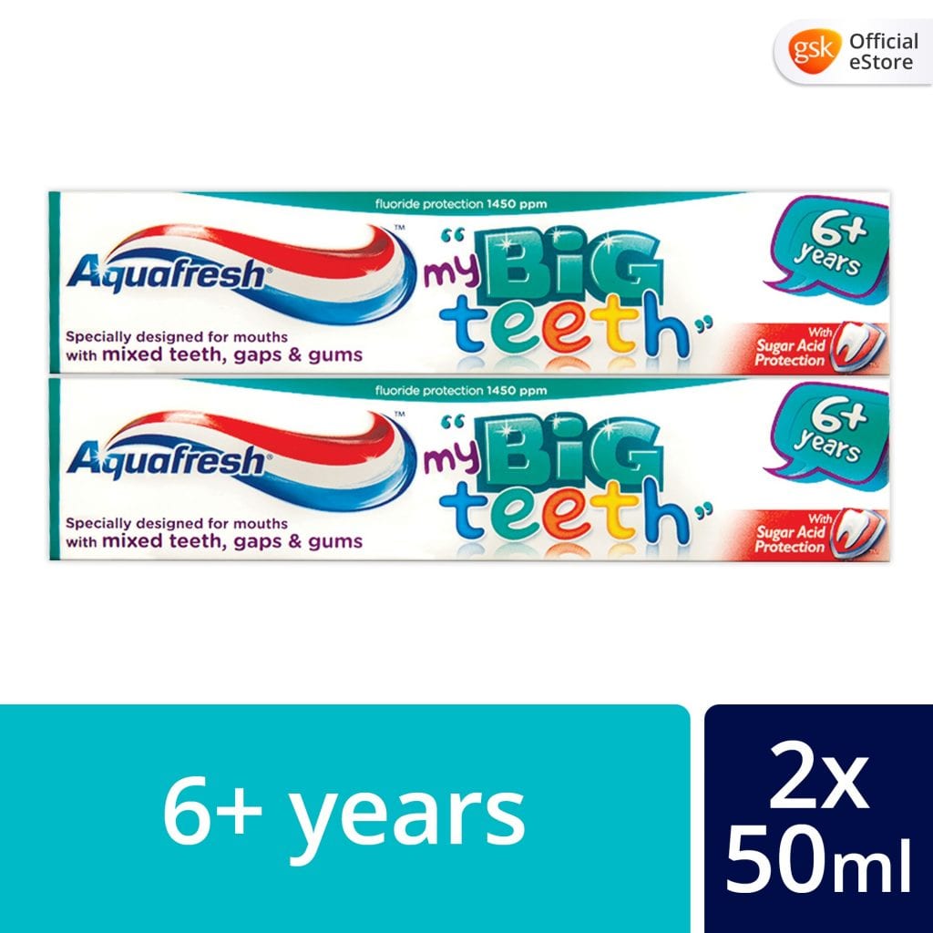 Buy Aquafresh Big teeth Toothpaste for Children 35 years old, 50ml