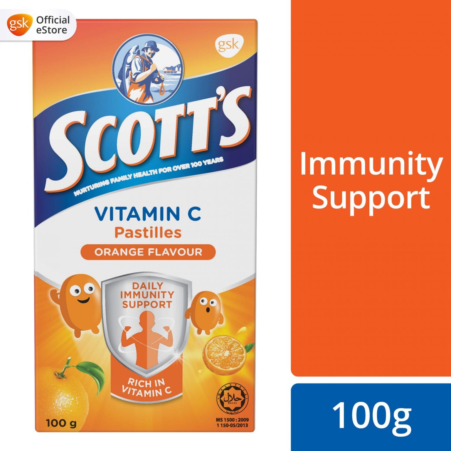 Buy Scott's Vitamin C Pastilles, Children Supplement, Mixed Berries