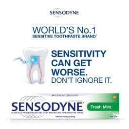 Sensodyne Sensitive Daily Care Fresh Mint Toothpaste, 100g Buy 2 Free 2