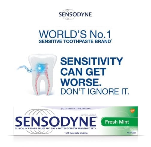 Do not ignore sensitivity - fresh mint toothpaste