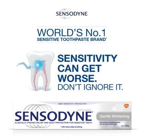 Sensodyne World's no.1 Toothpaste Brand Gentle Whitening