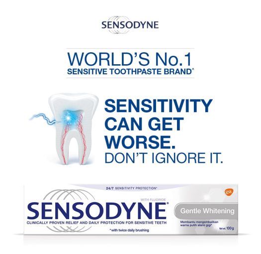 Sensodyne World's no.1 Toothpaste Brand Gentle Whitening