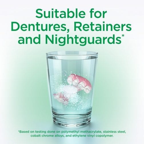 Suitable for Dentures, Retainers and Nightguards