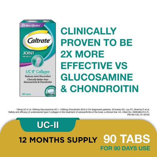 Caltrate® Joint Health UC-II® Collagen | 90 tabs - 12 months package | Bundle of 4