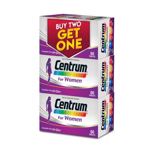 Centrum Multivitamin Multimineral For Women, 60s [Bundle of 3]